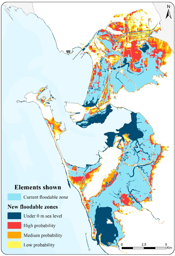 Mapa Proyección RCP 4.5 Año 2100